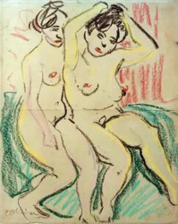 Two Seated Nudes